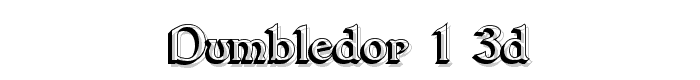 Dumbledor 1 3D font